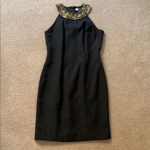 Morgan Taylor Evening Halter Beaded LBD size 8